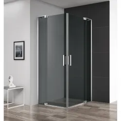 Душевой уголок 100-110x70-80 см Cezares SLIDER-AH-2-70/80-100/110-GRIGIO-Cr графитовое