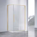 Душевой уголок Vincea Slim-N VSR-4SN8012CLG 120x79 см, профиль золотой матовый, стекло прозрачное