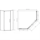 Душевой уголок Vincea Slim-N VSP-4SN900CL 89x89 см, профиль хром, стекло прозрачное