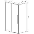 Душевой уголок Vincea Slim-N VSR-4SN8013CGB 130x79 см, профиль черный матовый, стекло тонированное