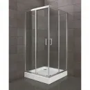 Душевой уголок 100x100 см BelBagno Uno UNO-195-A-2-100-C-Cr прозрачное