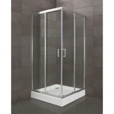 Душевой уголок 100x100 см BelBagno Uno UNO-195-A-2-100-C-Cr прозрачное