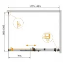 Душевой уголок 160x100 см Cezares STYLUS-SOFT-AH-1-160/100-C-Cr прозрачное