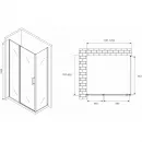 Душевой уголок 120x80 см Abber Sonnenstrand AG04120S-S80 прозрачное
