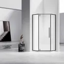 Душевой уголок Vincea Slim-N VSP-4SN900CLB 89x89 см, профиль черный матовый, стекло прозрачное