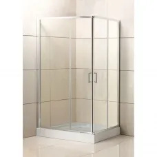 Душевой уголок 100x90 см BelBagno UNO-195-AH-2-100/90-C-Cr прозрачное