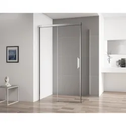Душевой уголок 140x80 см Cezares DUET SOFT-AH-1-140/80-C-Cr прозрачное