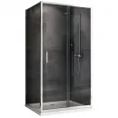 Душевой уголок 110x50 см Abber Schwarzer Diamant AG301105-S505 прозрачное
