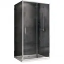Душевой уголок 140x50 см Abber Schwarzer Diamant AG301405-S505 прозрачное