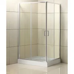 Душевой уголок 120x100 см BelBagno Uno UNO-195-AH-2-120/100-C-Cr прозрачное