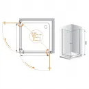 Душевой уголок Cezares Triumph 90x90 см прозрачное стекло TRIUMPH-D-A-2-90-C-Cr