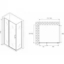 Душевой уголок 120x75 см Abber Sonnenstrand AG04120S-S75 прозрачное