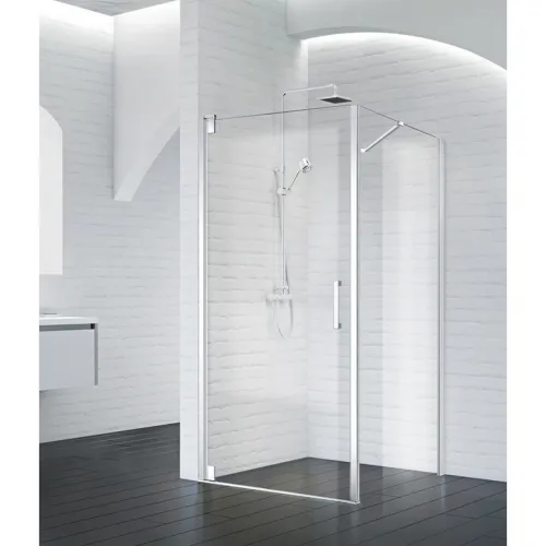 Душевой уголок 100x90 см BelBagno MARMI-AH-1-100/90-C-Cr прозрачное