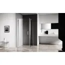 Душевой уголок 100x90 см BelBagno MARMI-AH-1-100/90-C-Cr прозрачное