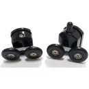Душевой уголок 110x50 см Abber Schwarzer Diamant AG30110BH-S50B-S50B прозрачное