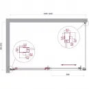 Душевой уголок BelBagno Luce LUCE-AH-1-140/90-C-Cr 140x90 см, профиль хром, стекло прозрачное