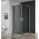 Душевой уголок 100-110x100-110 см Cezares SLIDER-A-2-100/110-GRIGIO-Cr графитовое