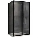 Душевой уголок 130x80 см Abber Schwarzer Diamant AG30130B5-S80B5 прозрачное