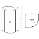Душевой уголок 100x100 см Am.Pm Gem W90G-401-100WT прозрачное