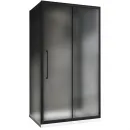 Душевой уголок 140x70 см Abber Schwarzer Diamant AG30140BMH-S70BM-S70BM матовое