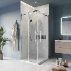 Душевой уголок BelBagno Marino MARINO-A-2-100-C-CR 100x100 см, профиль хром, стекло прозрачное