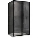Душевой уголок 140x50 см Abber Schwarzer Diamant AG30140B5-S50B5 прозрачное