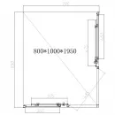 Душевой уголок 100x79 см Vincea Slim-N VSS-4SN8010CL прозрачное