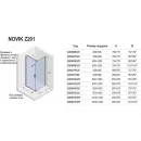Душевой уголок Riho Novik Z201 G003017120 97x116,7 см, профиль хром, стекло прозрачное