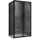 Душевой уголок 140x60 см Abber Schwarzer Diamant AG30140B5-S60B5 прозрачное