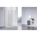 Душевой уголок Vincea Slim-N VSR-4SN9014CLG 140x89 см, профиль золотой матовый, стекло прозрачное