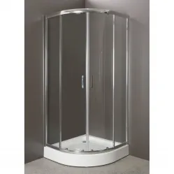 Душевой уголок с поддоном 90x90x200 см BelBagno Uno текстурное UNO-GL-R-2-90-P-CR-TR