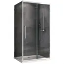 Душевой уголок 110x50 см Abber Schwarzer Diamant AG30110H-S50 прозрачное