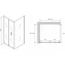 Душевой уголок 100x100 см Abber Sonnenstrand AG07100-S100 прозрачное