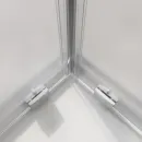 Душевой уголок BelBagno Luce LUCE-AH-2-100/80-P-Cr 100x80 см, профиль хром, стекло текстурное