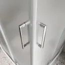 Душевой уголок BelBagno Luce LUCE-AH-2-100/80-P-Cr 100x80 см, профиль хром, стекло текстурное
