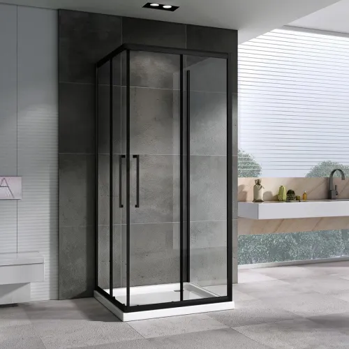 Душевой уголок 90x90 см Abber Schwarzer Diamant AG02090BH-S90B прозрачное