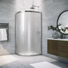 Душевой уголок Vegas Glass ZS-F TUR NOVO 120*100 08 10 120x100 см, профиль хром, стекло сатин