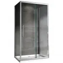 Душевой уголок 110x50 см Abber Schwarzer Diamant AG30110H-S50-S50 прозрачное