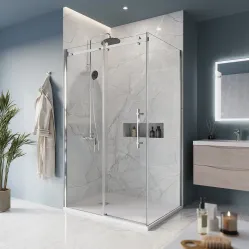 Душевой уголок BelBagno Marino MARINO-AH-1-110/90-C-Cr 110x90 см, профиль хром, стекло прозрачное