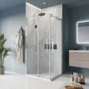 Душевой уголок BelBagno Marino MARINO-AH-2-100/80-C-CR 100x80 см, профиль хром, стекло прозрачное