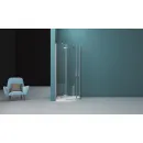 Душевой уголок 100x100 см BelBagno Kraft KRAFT-R-2-100-C-Cr прозрачное