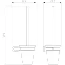 Ёршик Wonzon & Woghand First WW-8429-LG настенный, золотой