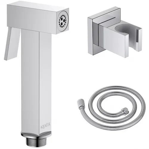 Гигиенический душ Aquatek AQ2053CR с держателем, шлангом, хром