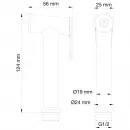 Гигиенический душ Wonzon & Woghand WW-88PQ01-MB черный матовый