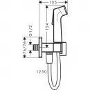Гигиенический набор Hansgrohe Bidette 1jet E 29231670