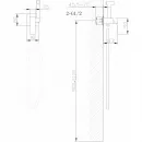Гигиенический душ Abber Wasserfall AF8625SP со смесителем, сатин