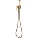 Гигиенический душ Abber Wasserfall AF8625G со смесителем, золотой матовый