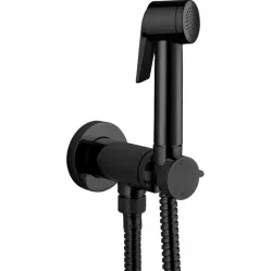 Гигиенический душ Bossini Paloma Flat E37015B.073 со смесителем, черный матовый