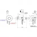 Гигиенический душ Remer Chrono CH65WBO со смесителем, белый матовый