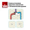 Гигиенический душ Timo Arisa 5309/03SM со смесителем, черный матовый